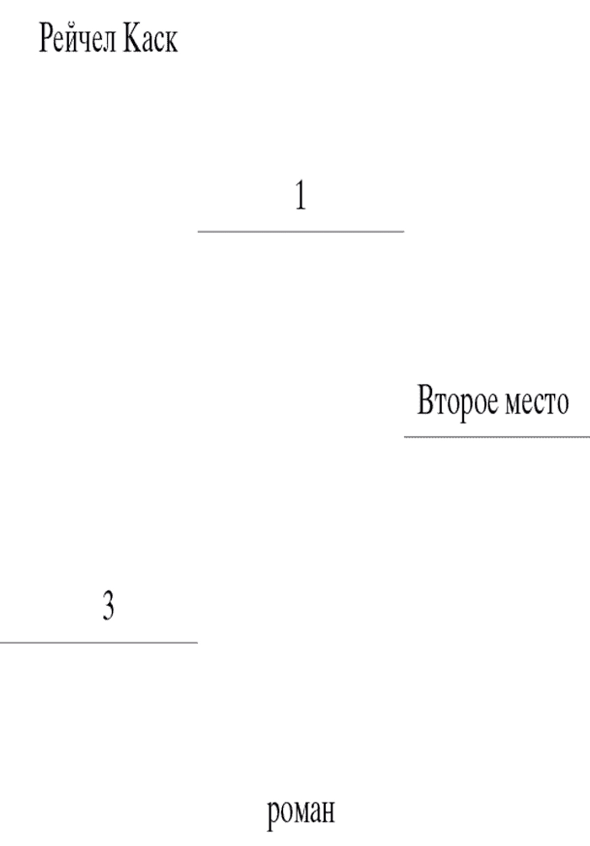Онлайн книга - Второе место - Рейчел Каск