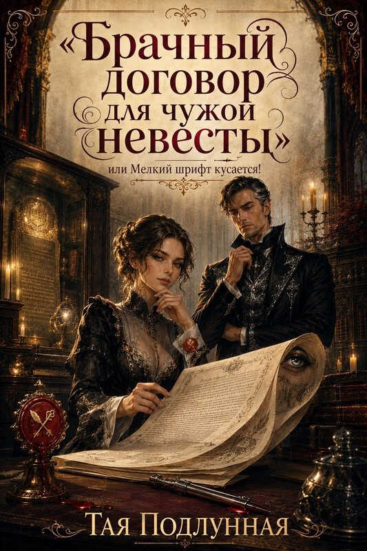 Онлайн книга - Брачный договор для чужой невесты, или Мелкий шрифт кусается! - Тая Подлунная
